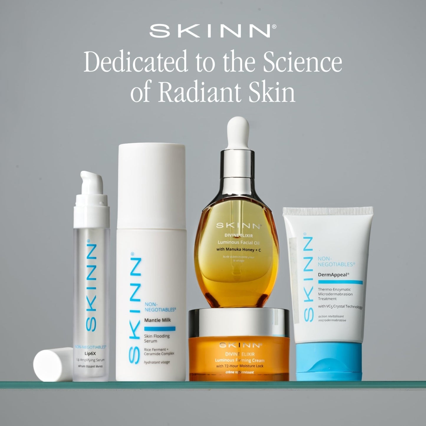 SKINN Lip Amplifying Serum, Lip6X with Peptides - Deep Moisturizing Serum Plumps, Hydrates & Smooths Lips & Boosts Collagen Production - Lip Care Products for Women - dailyvitalstore
