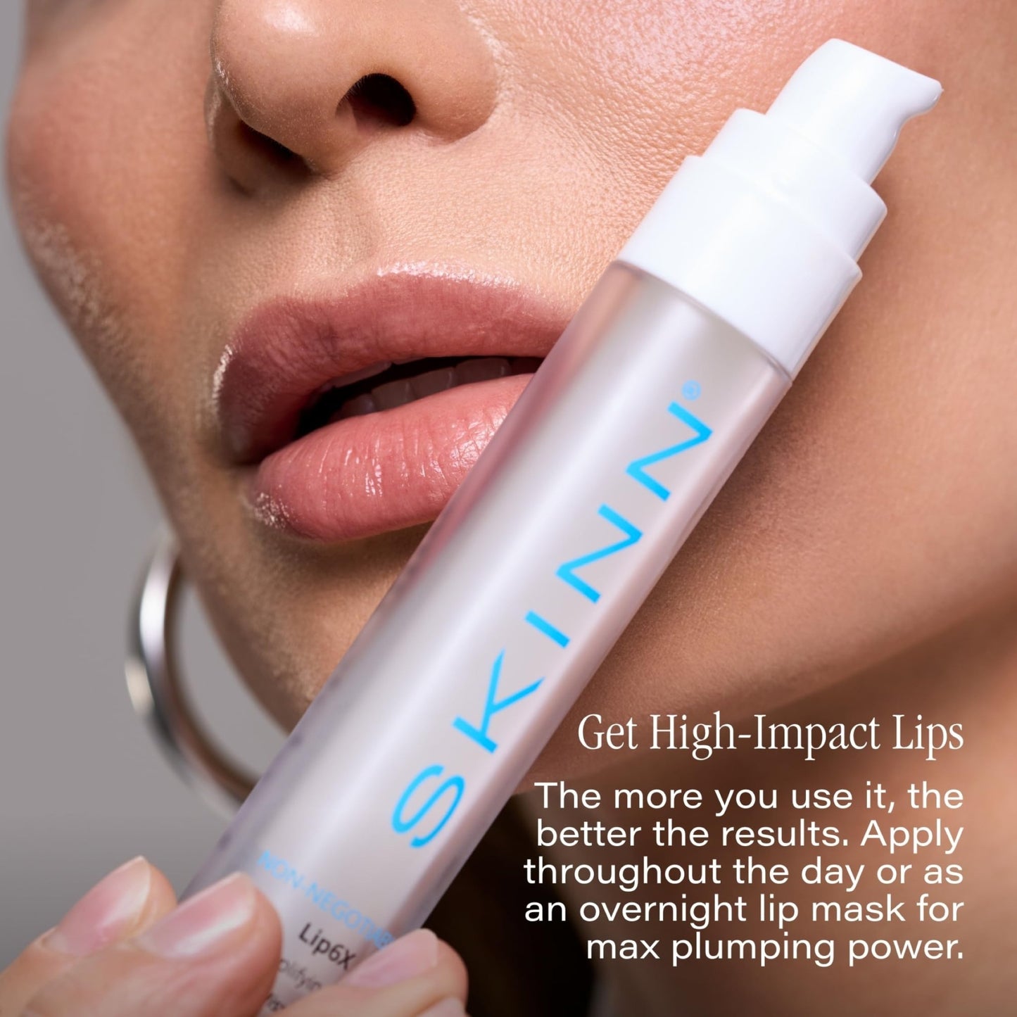 SKINN Lip Amplifying Serum, Lip6X with Peptides - Deep Moisturizing Serum Plumps, Hydrates & Smooths Lips & Boosts Collagen Production - Lip Care Products for Women - dailyvitalstore