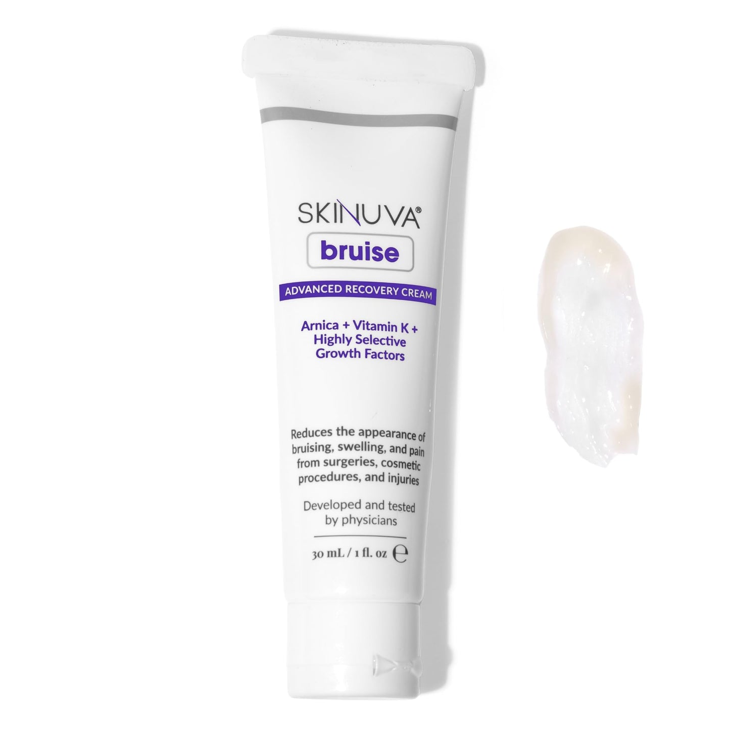 Skinuva® Bruise Advanced Recovery Cream - Topical Bruise Cream Formulated with Growth Factors, Arnica & Vitamin K (1 oz) - dailyvitalstore