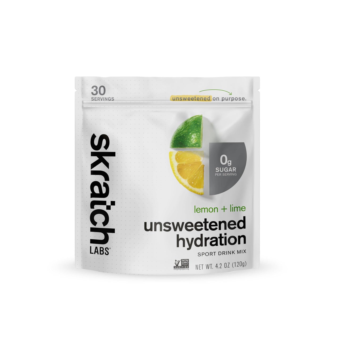 Skratch Labs Unsweetened Hydration Sport Drink Mix | Sugar Free | Electrolytes Booster | Lemon + Lime - 30 Servings | Non-GMO - dailyvitalstore
