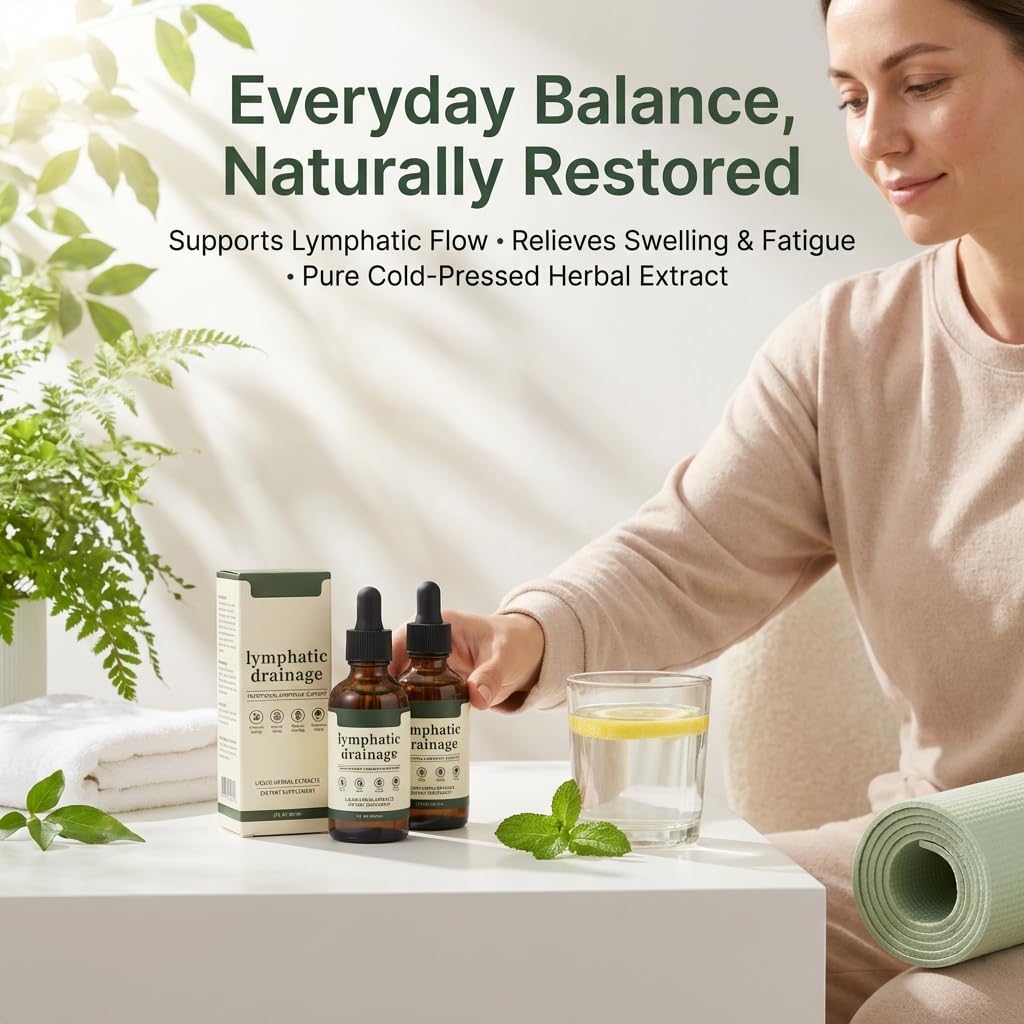 Skrmooning Lymphatic Drainage Drops -2 Pack Organic Lymphatic Drainage Supplement, Reduces Swelling, Boosts Immunity Vitality,Enhance Clarity, Portable Dropper Design, 2 Fl Oz - dailyvitalstore