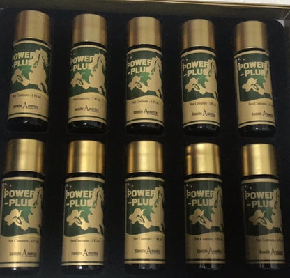 Skydia Power Plus - 10 Bottles Power-Plus Botanical Blend Liquid Supplement (1 FL OZ) Korean Ginseng Extract Ginseng Supplement Natural Men Tonic Ginseng Root Korean Red Ginseng Drops - dailyvitalstore