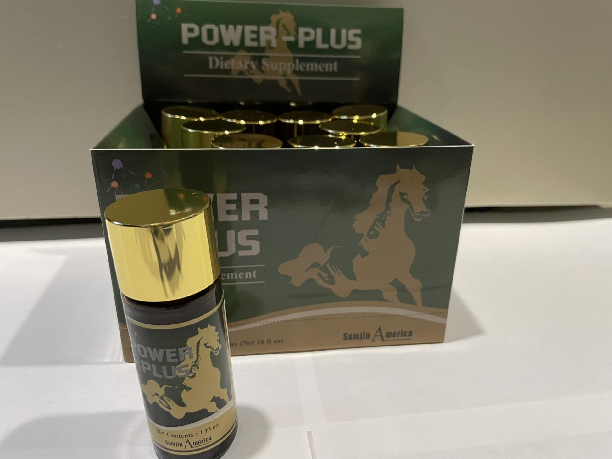 Skydia Power Plus - 10 Bottles Power-Plus Botanical Blend Liquid Supplement (1 FL OZ) Korean Ginseng Extract Ginseng Supplement Natural Men Tonic Ginseng Root Korean Red Ginseng Drops - dailyvitalstore