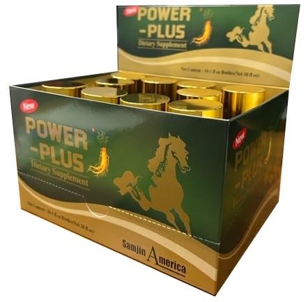 Skydia Power Plus - 10 Bottles Power-Plus Botanical Blend Liquid Supplement (1 FL OZ) Korean Ginseng Extract Ginseng Supplement Natural Men Tonic Ginseng Root Korean Red Ginseng Drops - dailyvitalstore