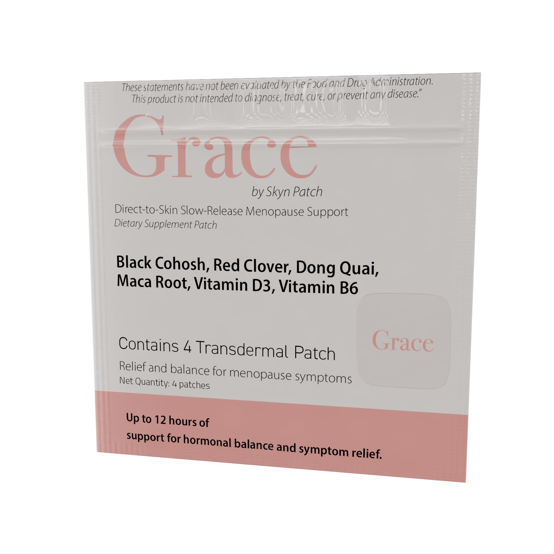 Skyn Patch Grace Transdermal Wellness Patch – Plant Based Daily Adaptogens & Nutrient Support | Transdermal Patch Delivery | 4-Night Pack - dailyvitalstore