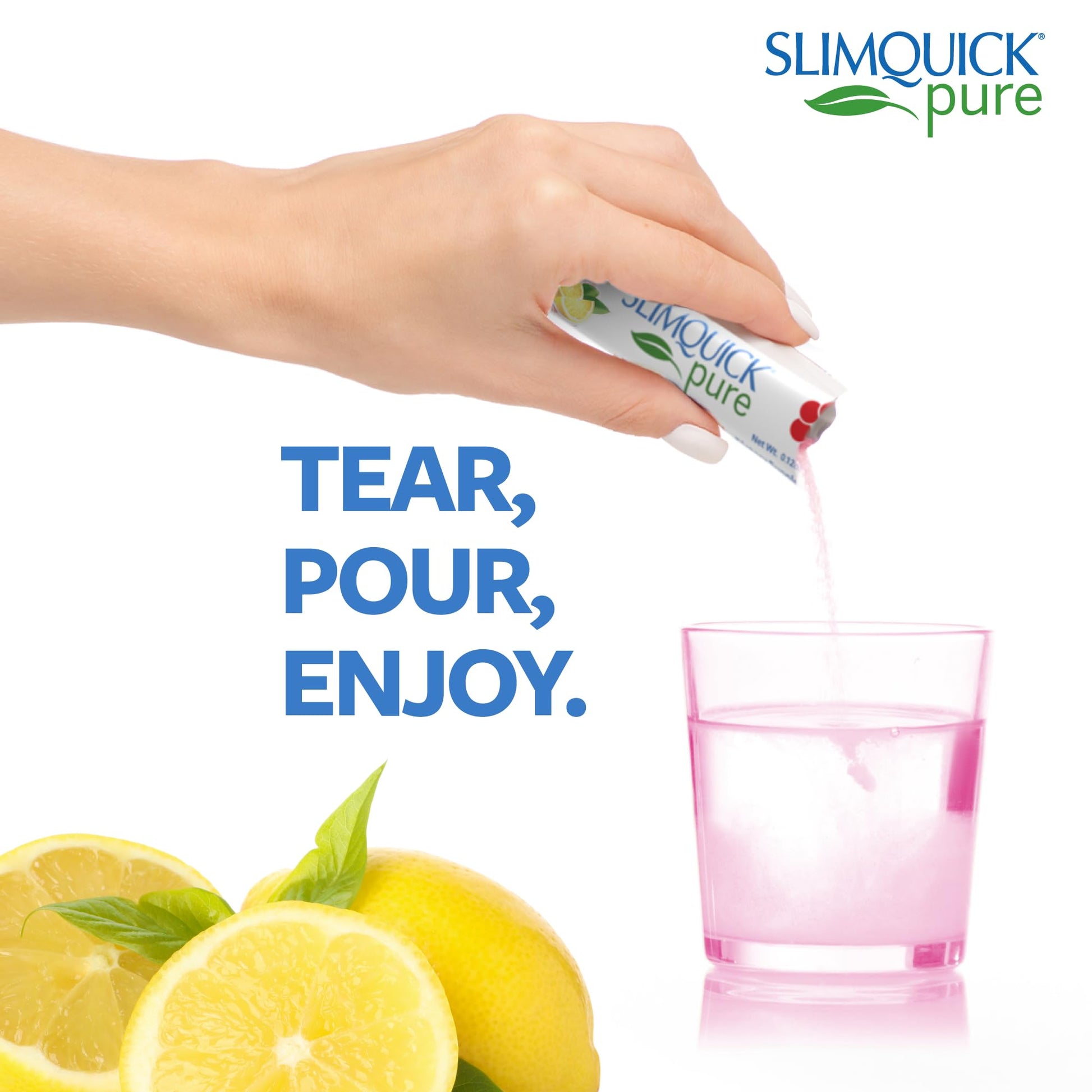SlimQuick Pure 3X Extra Strength Drink Mix Packets, Metabolism & Weight Management for Women, Helps in Fat Breakdown, with Green Tea, Caffeine, Chaste Tree, - dailyvitalstore
