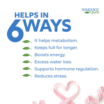 Slimquick Pure 3x Extra Strength Pill for Women, Helps Achieve Weight Goals, Helps Metabolism, Lose Excess Water, Keeps Full for Longer with Green Tea Extract - dailyvitalstore