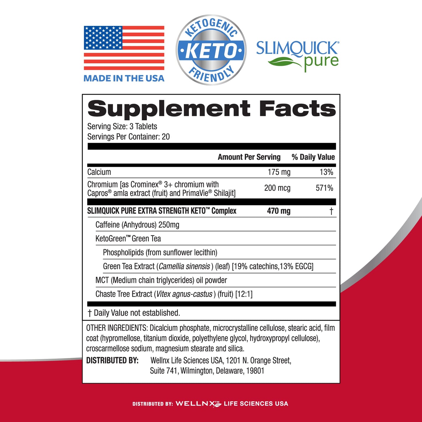 Slimquick Pure 3x Extra Strength Pill for Women, Helps Achieve Weight Goals, Helps Metabolism, Lose Excess Water, Keeps Full for Longer with Green Tea Extract - dailyvitalstore