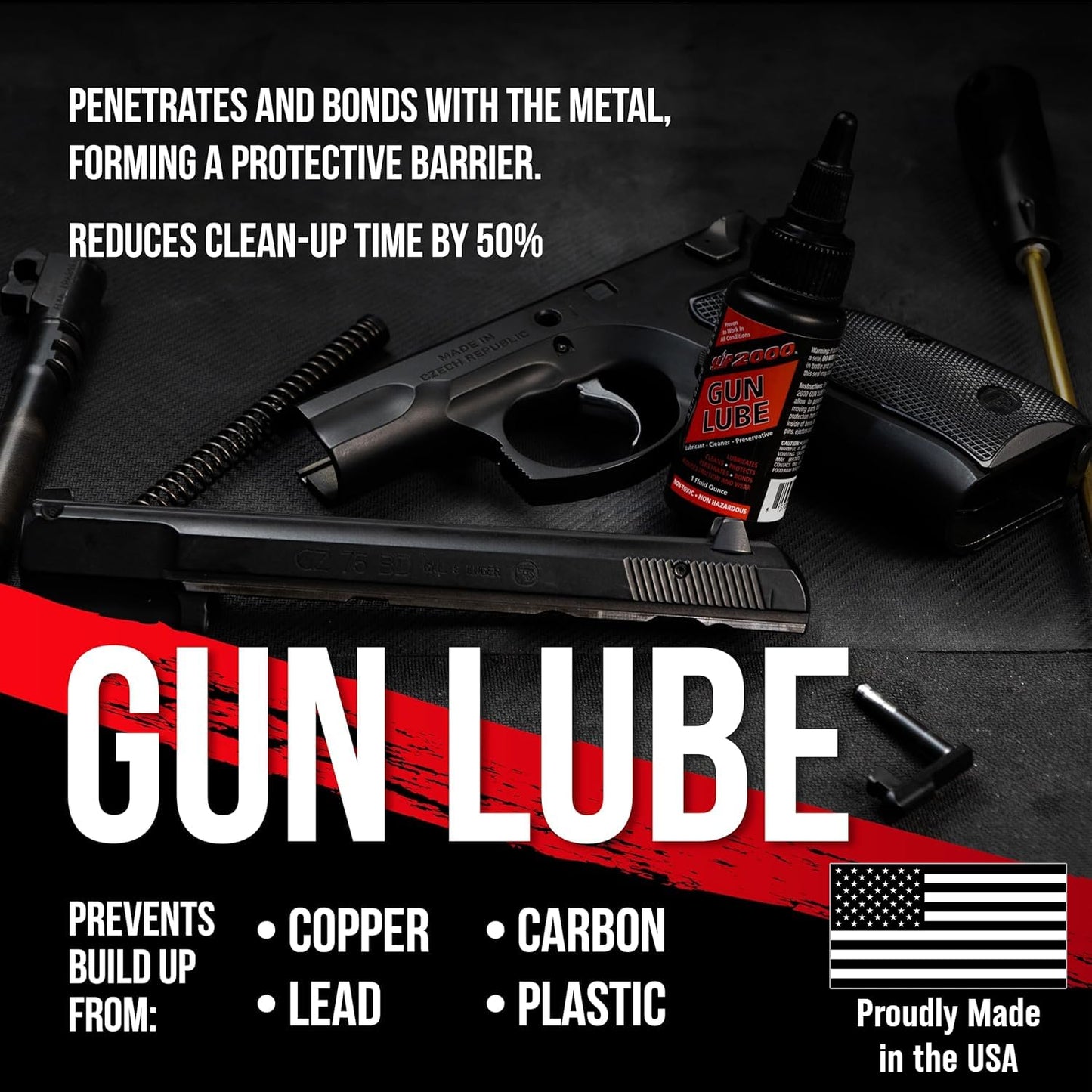 Slip 2000 Gun Lube, 100% Pure Synthetic CLP, Performs in All Conditions, Gun Lubricants for Peak Performance, Reduces Heat, Eliminates Excessive Wear, Shotguns, Rifles and Pistols, 4-Ounce Pump - dailyvitalstore