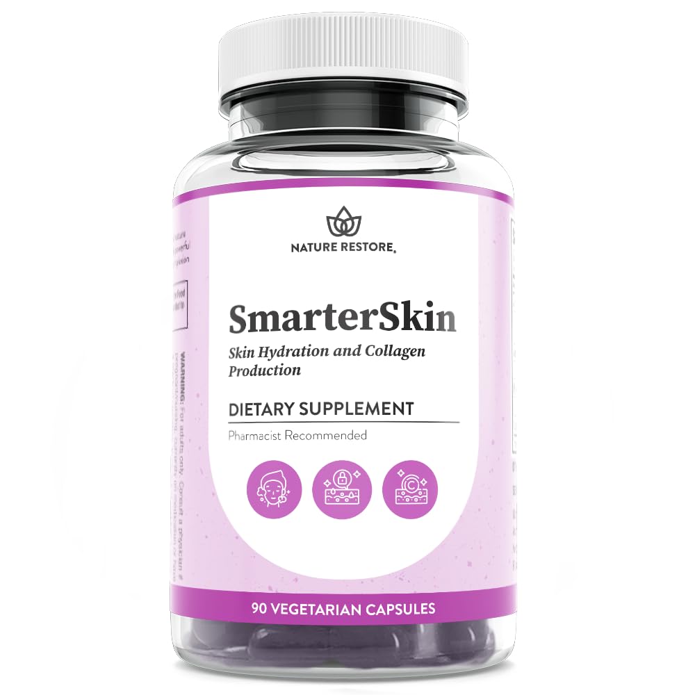 Smarter Skin, Nourishing Skin Health Within, Triple Combination of Polypodium Leucotomos Extract, FloraGLO, Verbasnol, 60 Vegan Capsules - dailyvitalstore