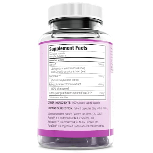 Smarter Skin, Nourishing Skin Health Within, Triple Combination of Polypodium Leucotomos Extract, FloraGLO, Verbasnol, 60 Vegan Capsules - dailyvitalstore