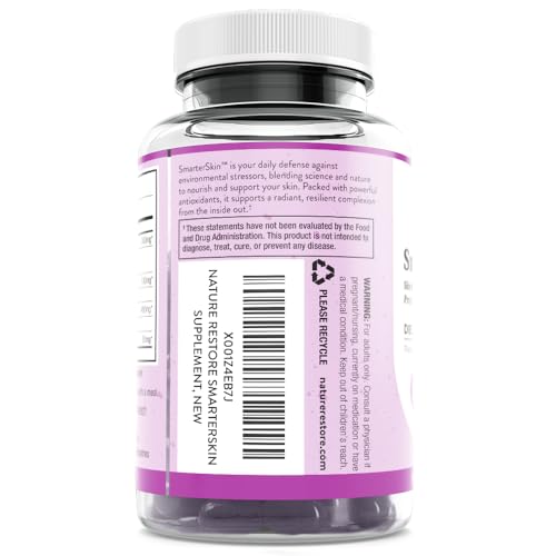 Smarter Skin, Nourishing Skin Health Within, Triple Combination of Polypodium Leucotomos Extract, FloraGLO, Verbasnol, 60 Vegan Capsules - dailyvitalstore