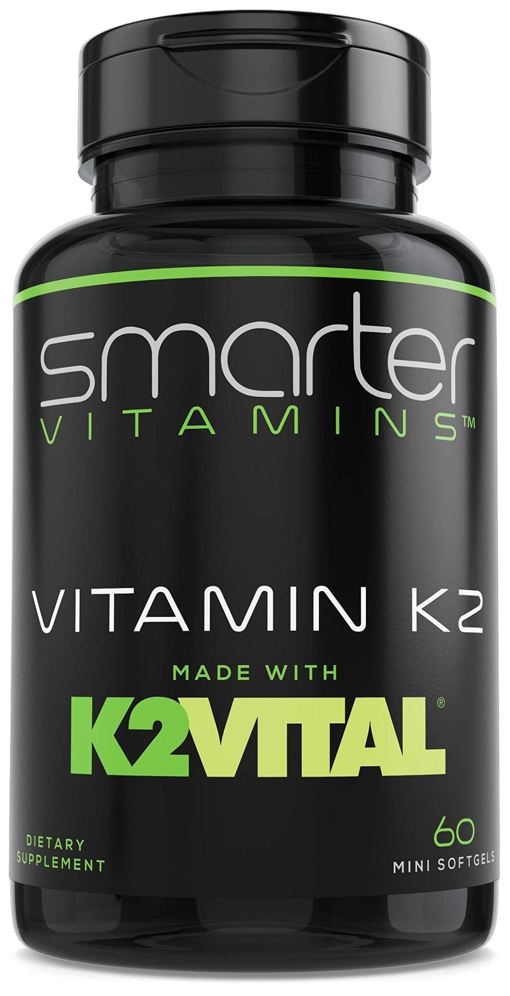 Smarter Vitamin K2 MK7 100mcg, Made with K2VITAL and Kale, 60 Liquid Softgels - dailyvitalstore