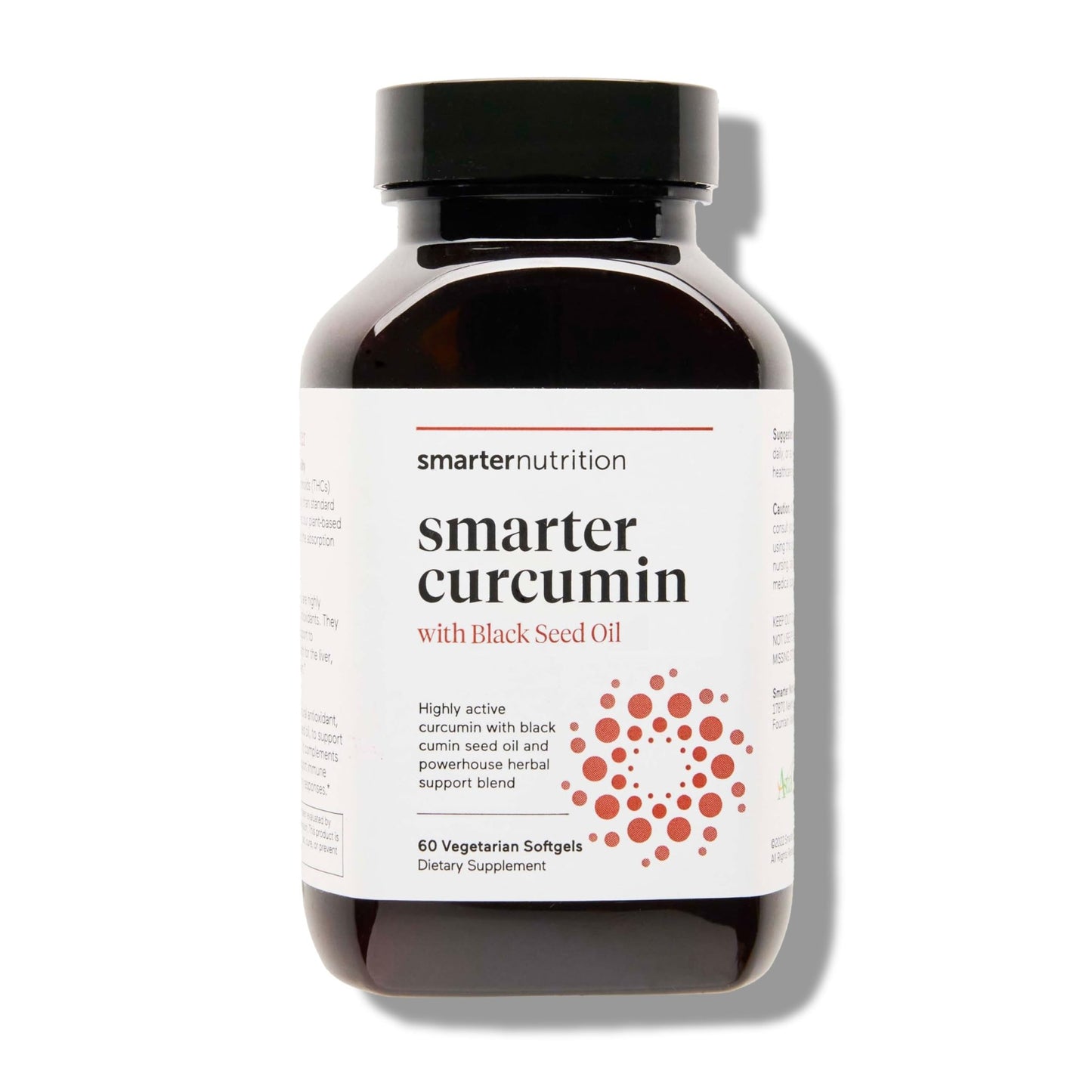 SMARTERNUTRITION Curcumin Softgels - Vegan High Absorption 400 mg Turmeric Supplement + Black Seed Oil & Ginger - 95% Tetrahydrocurcuminoids Non-GMO, USA Manufactured - 60 Ct[30 Servings] - dailyvitalstore