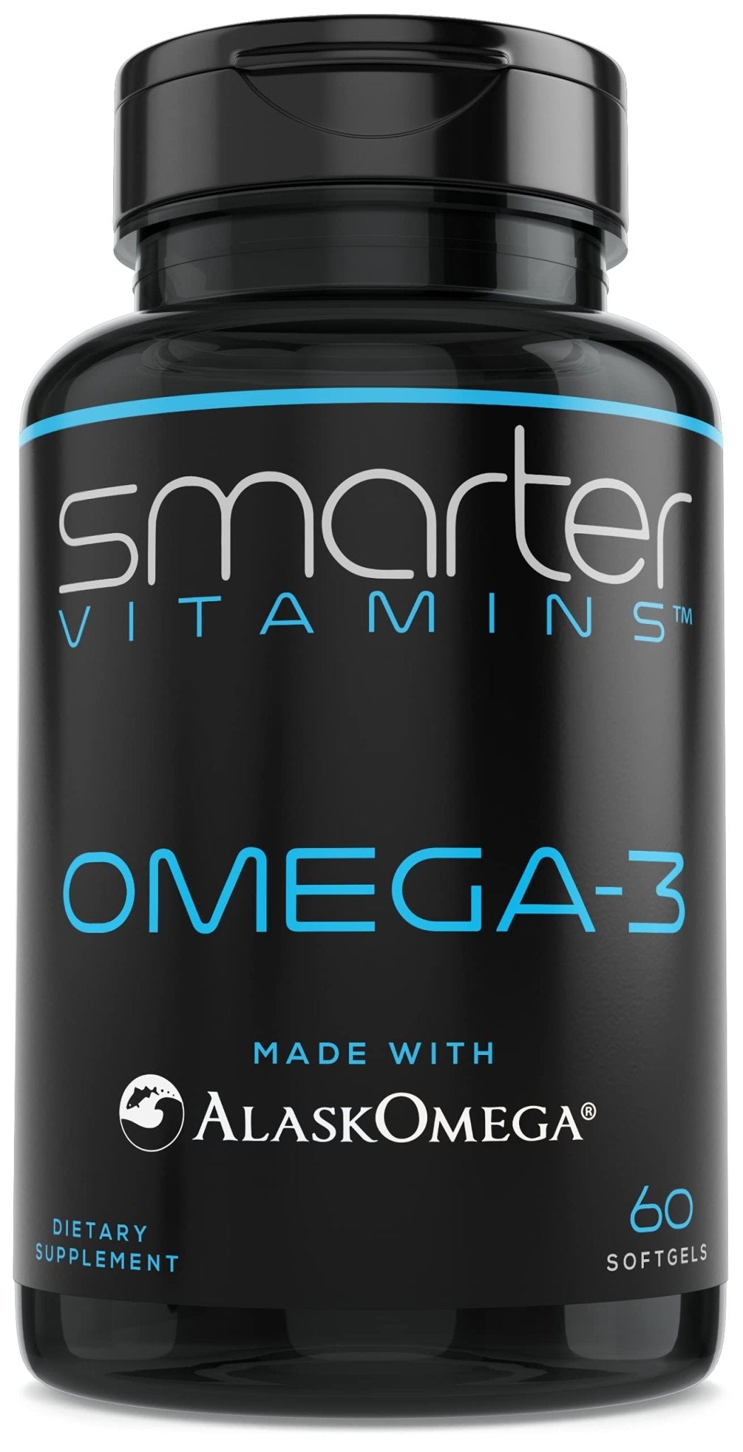 SmarterVitamins Omega 3 Fish Oil, Strawberry Flavor, Burpless, Tasteless, 2000mg, DHA EPA Triple Strength, Made with AlaskOmega® - dailyvitalstore