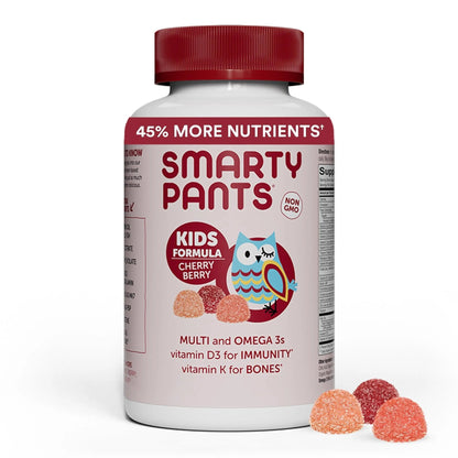 SmartyPants Kids Multivitamin Gummies: Omega 3 Fish Oil (EPA/DHA), Vitamin D3, C, Vitamin B12, B6, A, K & Zinc for Immune Support - dailyvitalstore
