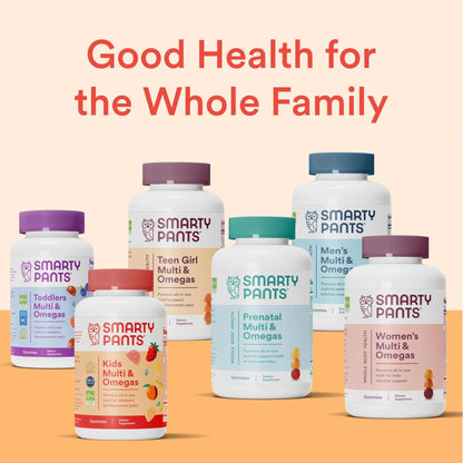 SmartyPants Kids Multivitamin Gummies: Omega 3 Fish Oil (EPA/DHA), Vitamin D3, C, Vitamin B12, B6, A, K & Zinc for Immune Support - dailyvitalstore