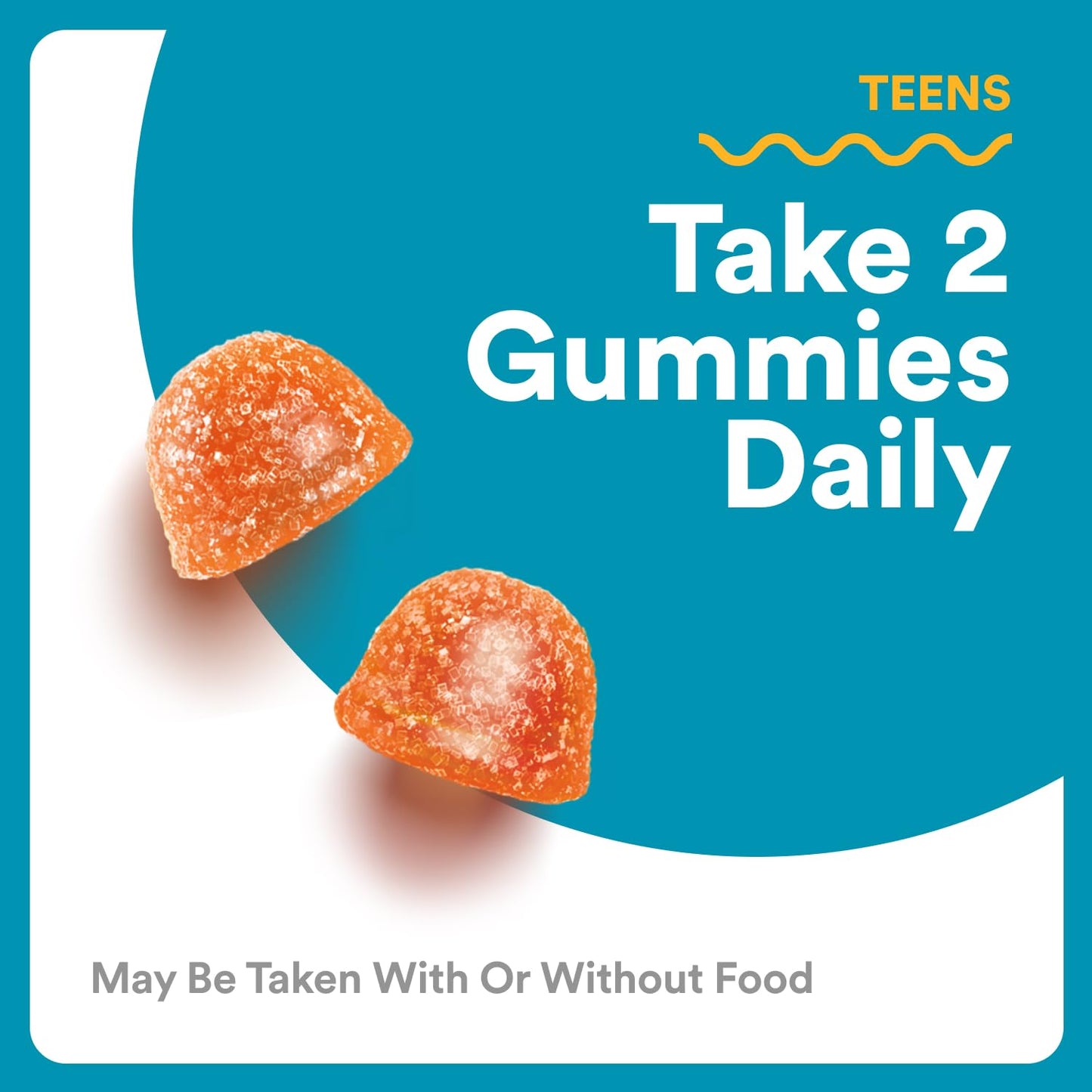 SmartyPants Teen Guy Multivitamin Gummies, Omega 3 (DHA/EPA), Vitamin D3, C, Vitamin B12, B6, A, K & Zinc, Folate, Gluten Free, Fruit Flavor, 60 Count (30 Day Supply) - dailyvitalstore