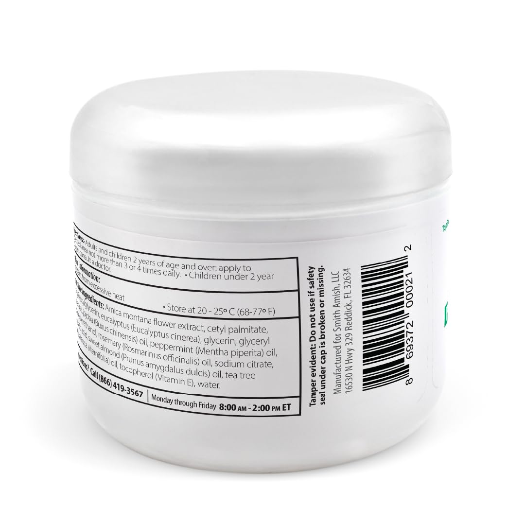 Smith Amish Arthritis Cream. Soothing and Cooling. 4.5 oz jar - dailyvitalstore