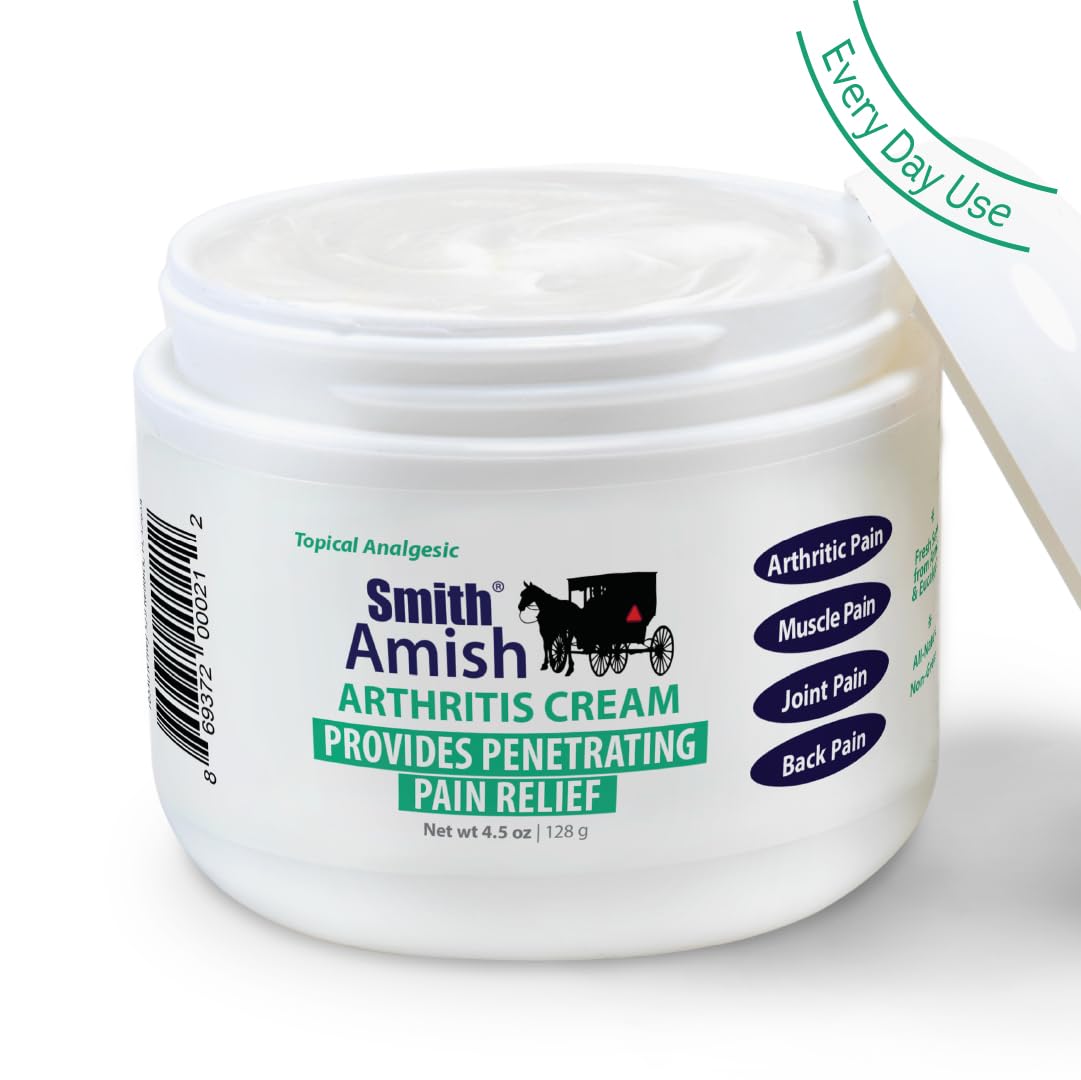 Smith Amish Arthritis Cream. Soothing and Cooling. 4.5 oz jar - dailyvitalstore