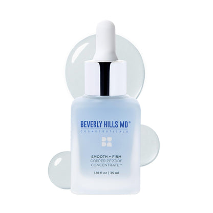 Smooth + Firm Copper Peptide Concentrate Serum for Aging Skin, Plumping Niacinamide for Tightening & Brightening, Helps Improve Elasticity, Hyperpigmentation & Dark Spots, Water Based, 1.18 Fl Oz - dailyvitalstore