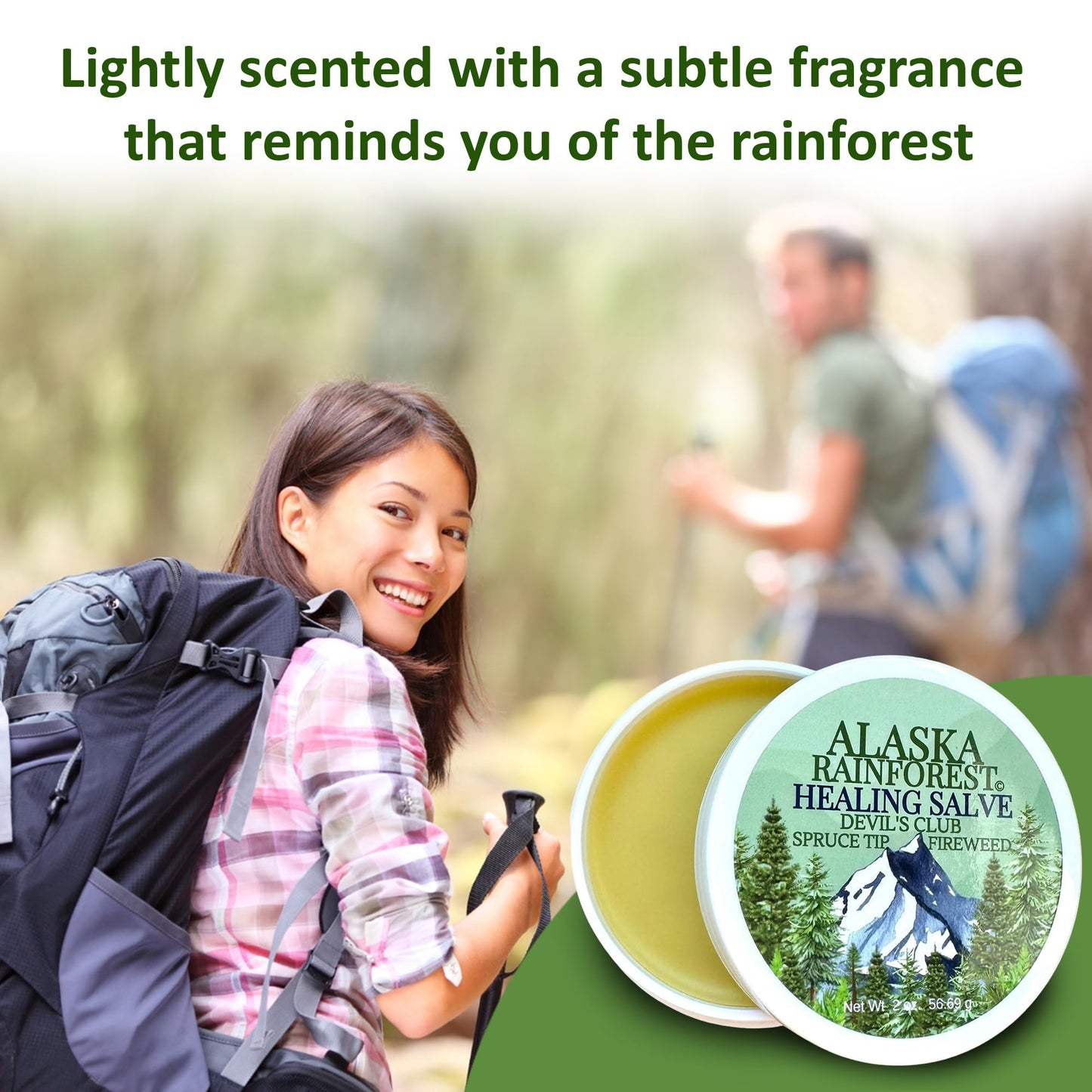 Snowy Summit Alaska Rainforest Salve - Herbal Salve for Dry Skin & Joint Relief - Natural Super Salve for Soothing Skin with Gentle Aroma - Body & Hand Salve - Muscle Rub with Alaskan Devil’s Club Oil - dailyvitalstore