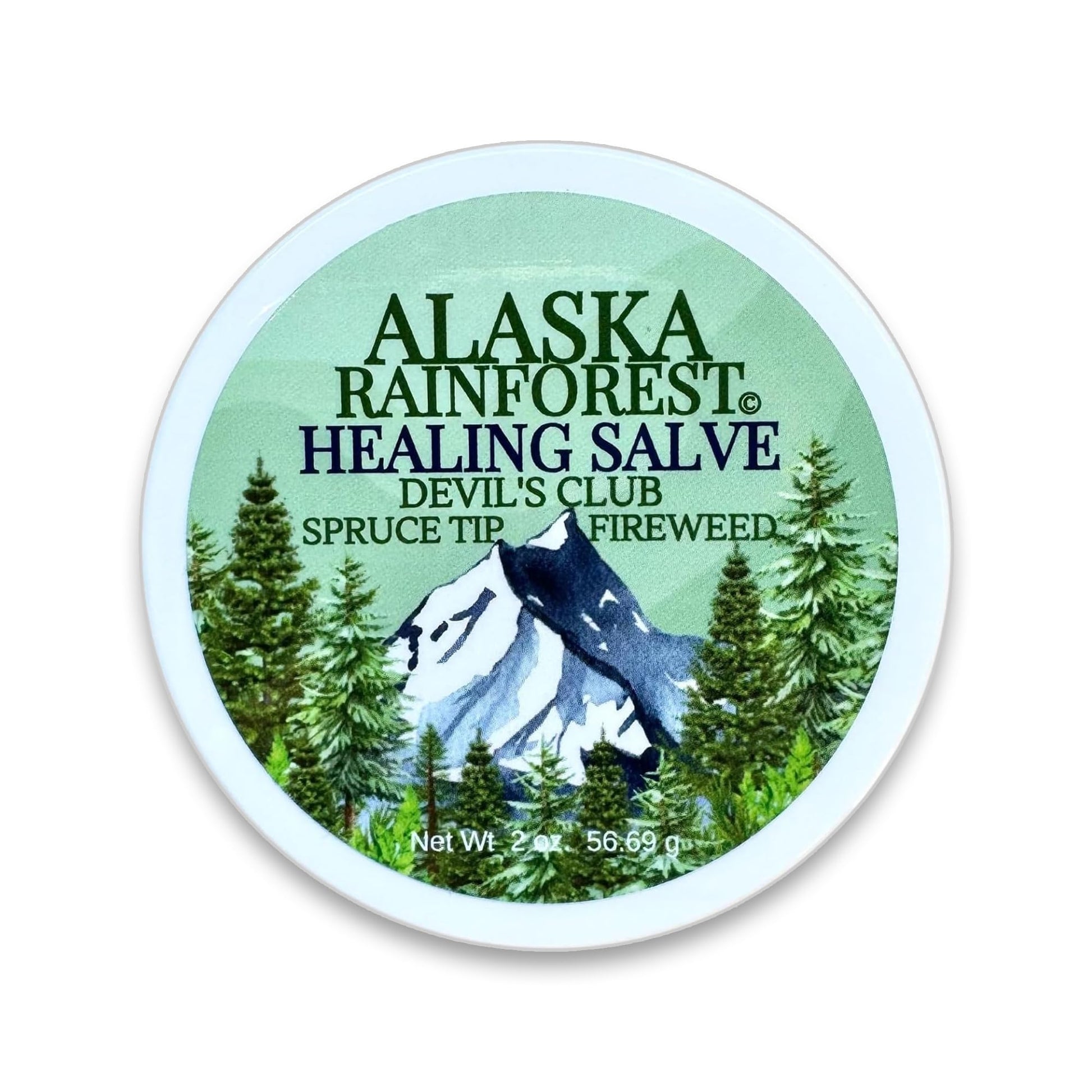 Snowy Summit Alaska Rainforest Salve - Herbal Salve for Dry Skin & Joint Relief - Natural Super Salve for Soothing Skin with Gentle Aroma - Body & Hand Salve - Muscle Rub with Alaskan Devil’s Club Oil - dailyvitalstore