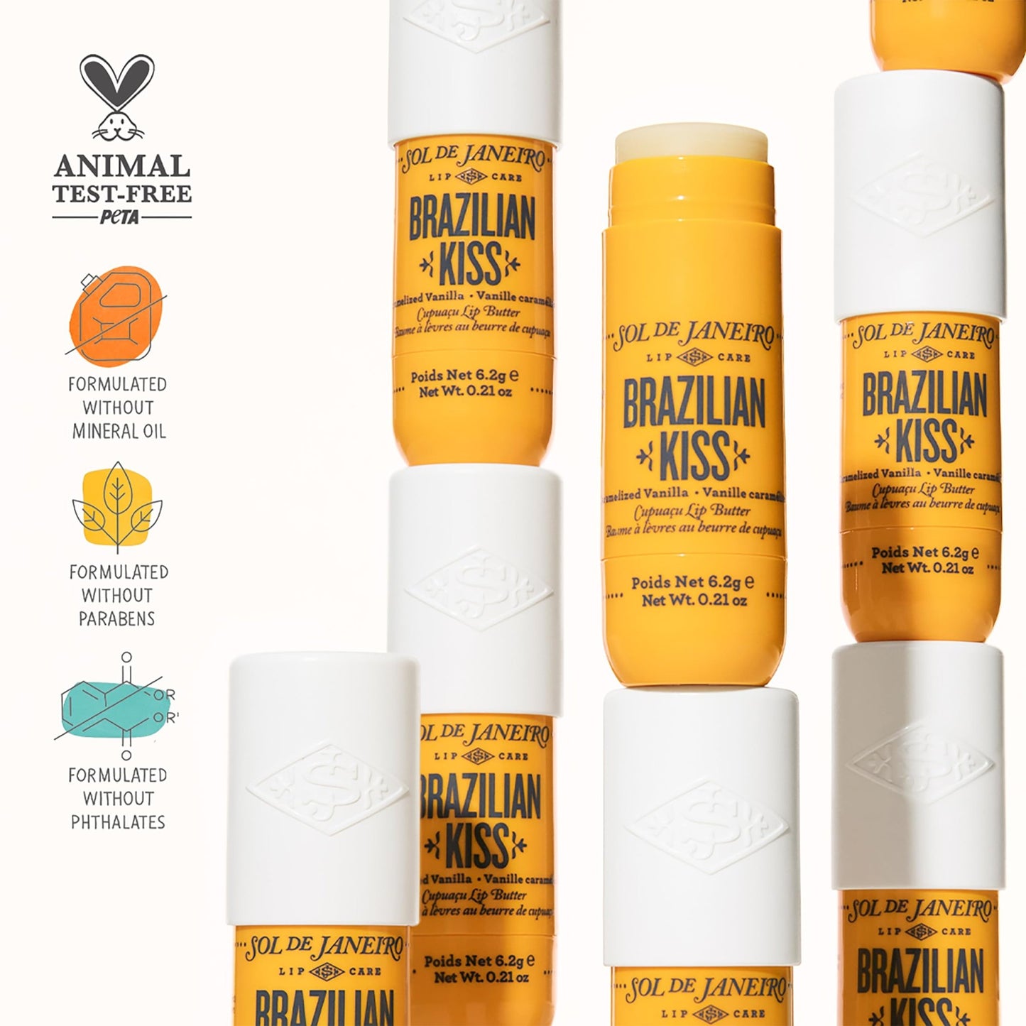 Sol de Janeiro Brazilian Kiss Vegan Formula Hydrating Lip Butter Balm - dailyvitalstore