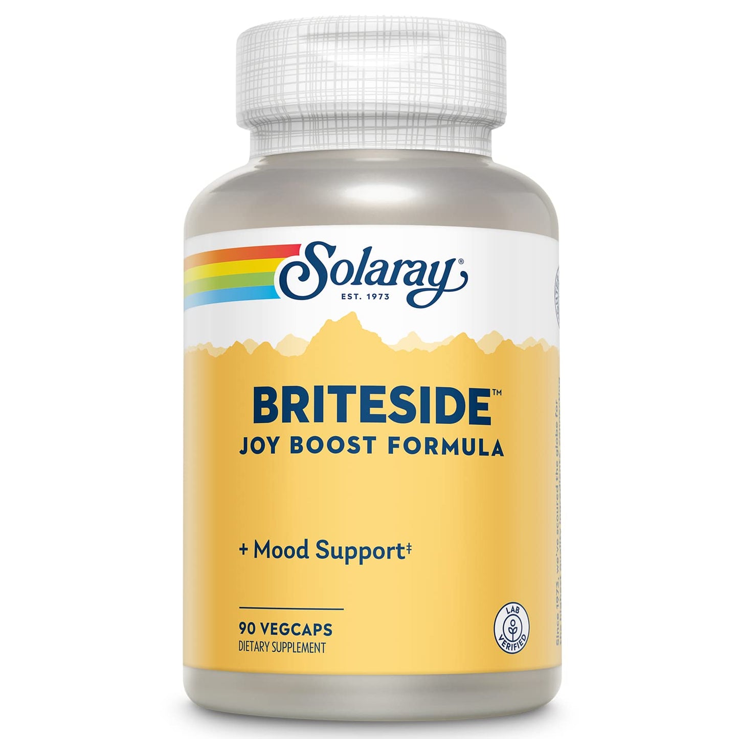 SOLARAY BriteSide - 90 Vegetarian Capsules - with St. Johns Wort, DL-Phenylalanine (DLPA), L-Dopa, GABA & Lithium - dailyvitalstore