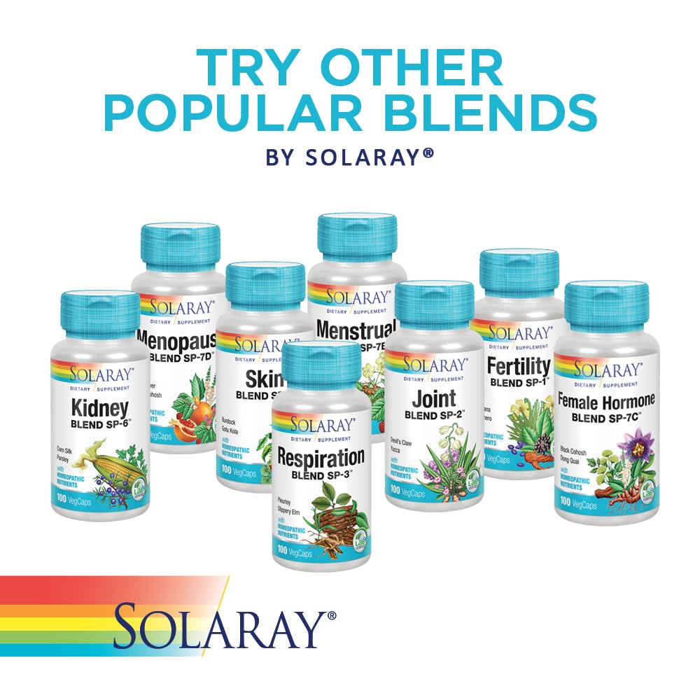 SOLARAY Circulation Blend SP-11B | Herbs & Cell Salt for Healthy Circulatory System Support | 50 Servings | 100 VegCaps - dailyvitalstore