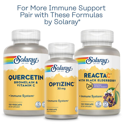 SOLARAY L-Lysine Monolaurin Immune Support Supplement, 1:1 Ratio for Immune System Function, 500 mg Each, 60-Day Money Back Guarantee - dailyvitalstore