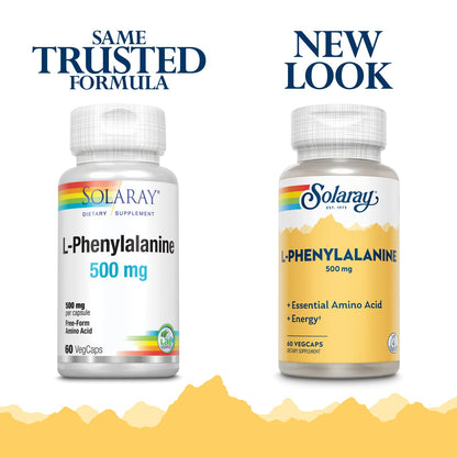 SOLARAY L-Phenylalanine Veg Cap (Btl-Plastic) 500mg | 60ct - dailyvitalstore