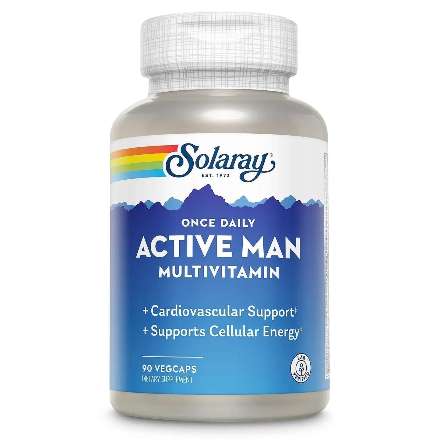SOLARAY Once Daily Active Man Multivitamin - Cellular Energy and Immune Support Supplement w/Vitamin D, Vitamin C, B12, B6, Zinc, Lutein - dailyvitalstore