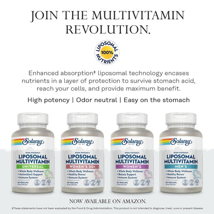 SOLARAY Once Daily High Energy Multivitamin, Iron Free, Immune System and Energy Support, Whole Food and Herb Base Ingredients - dailyvitalstore