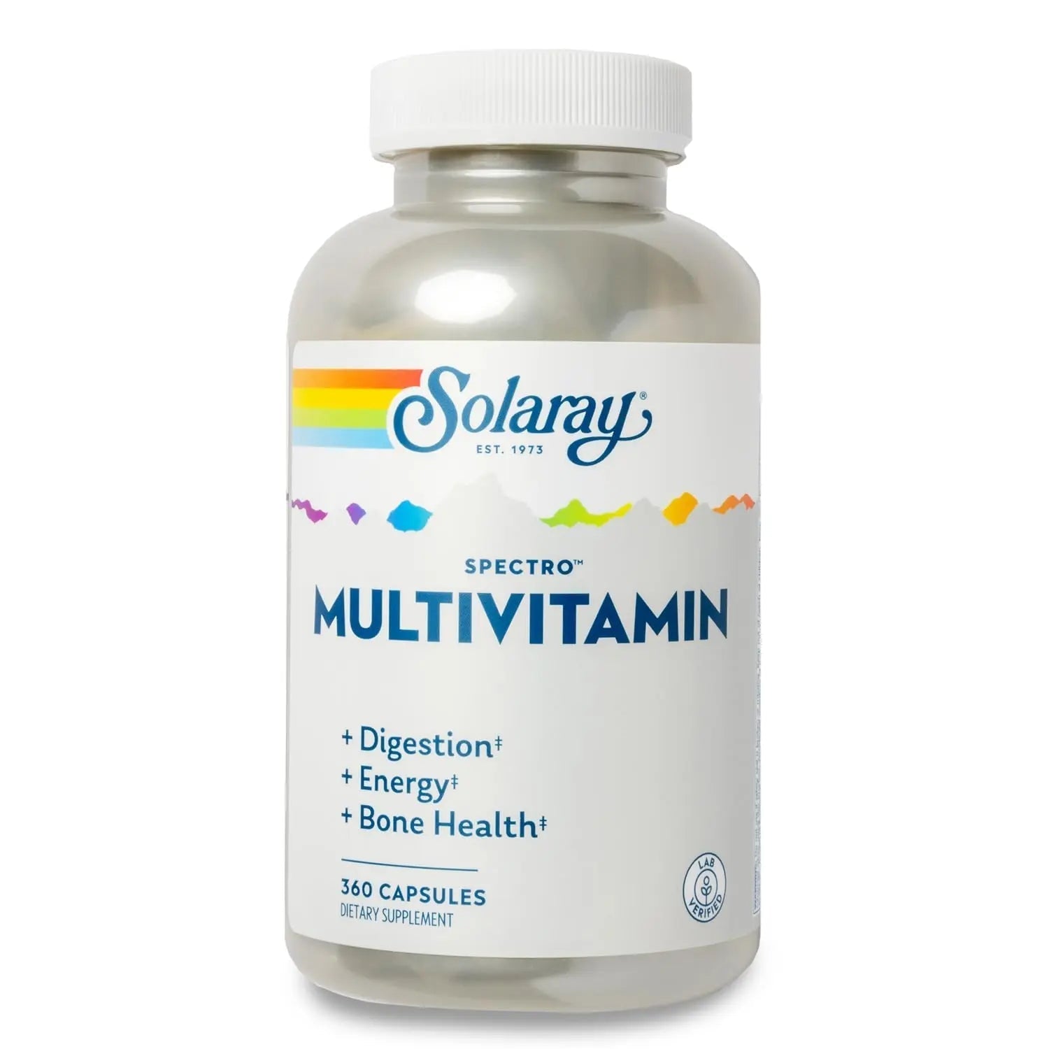 SOLARAY Spectro Multivitamin with Iron - Multi Vitamin with Calcium, Magnesium, Energizing Greens, Herbs & Digestive Enzymes - dailyvitalstore