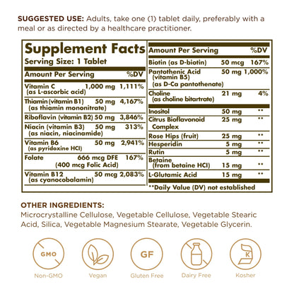 Solgar Ultimate B+C Complex Stress Formula 90 Tablets (Pack of 2) - dailyvitalstore