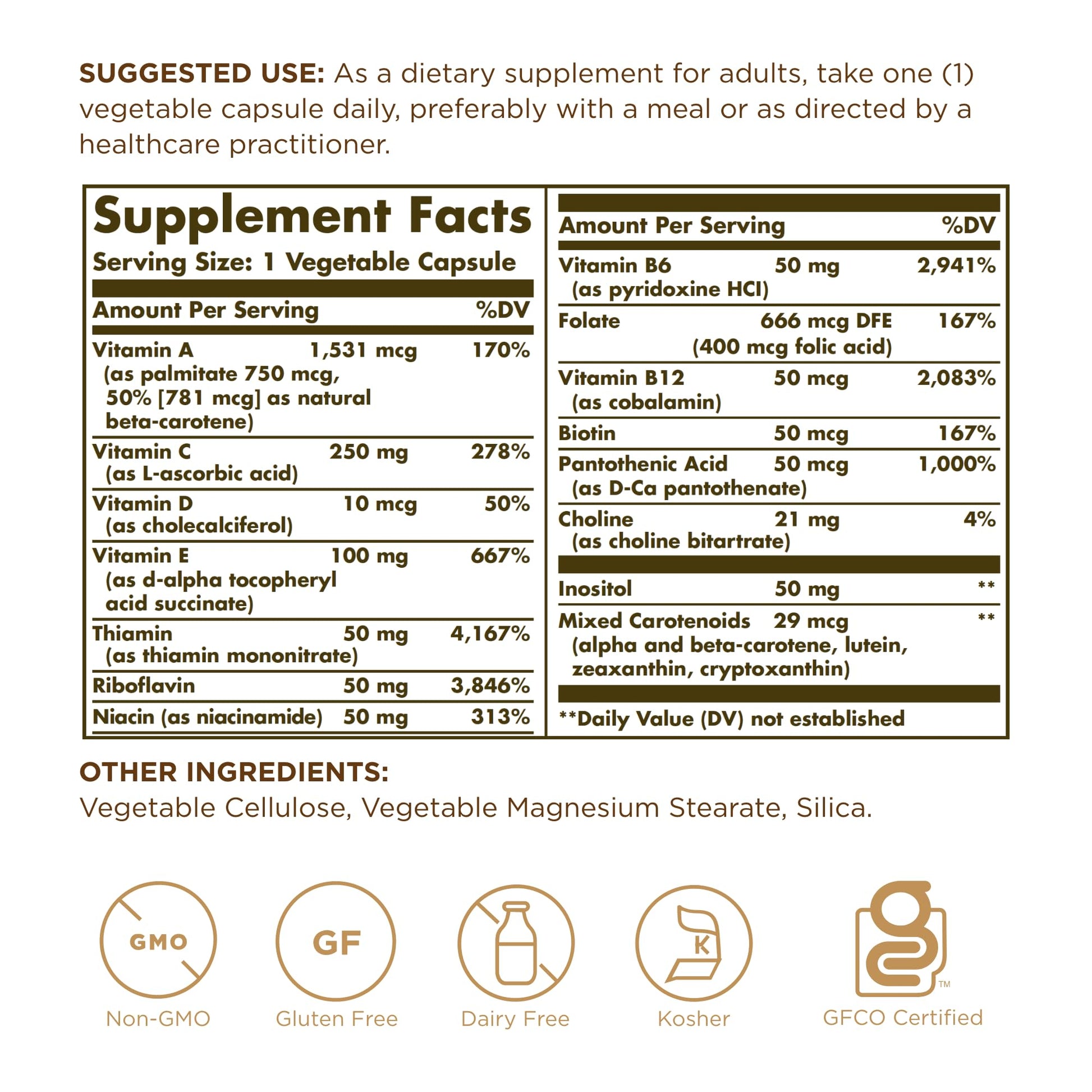 Solgar - Vitamins Only, 90 veggie caps - dailyvitalstore
