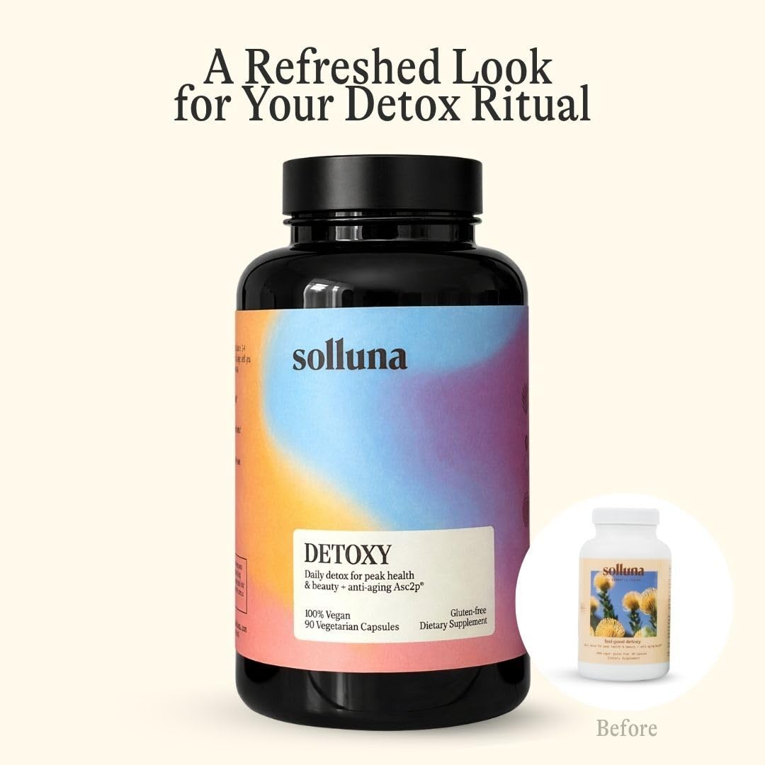 Solluna by Kimberly Snyder Oxygenated Magnesium Colon Cleanse with Asc2P — Gentle Detoxification and Bloating Relief — Fast Acting, Non-Laxative Detox - dailyvitalstore