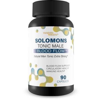 Solomons Tonic - Our Best Mens Blood Flow Supplement - Good Blood Flow Support - Male Blood Flow Capsules - Max Blood Flow Pills - Blood Circulation Supplements for Men - Male Blood Circulation Pills - dailyvitalstore