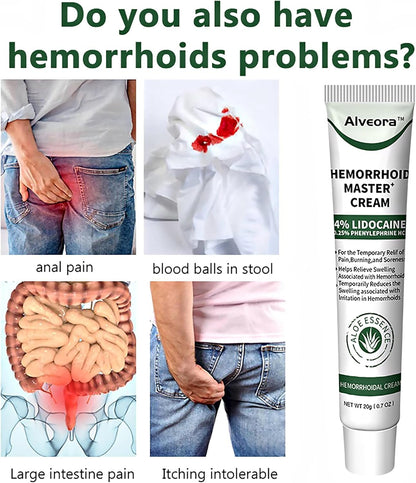 SOLUMIRA Perianal Care Cream, Hemorrhoid & Fissure Ointment with 4 Applicators, Relief Anal Pain, Itching, Swelling, Discomfort, Natural Herbs Fast Acting Ingredients - dailyvitalstore