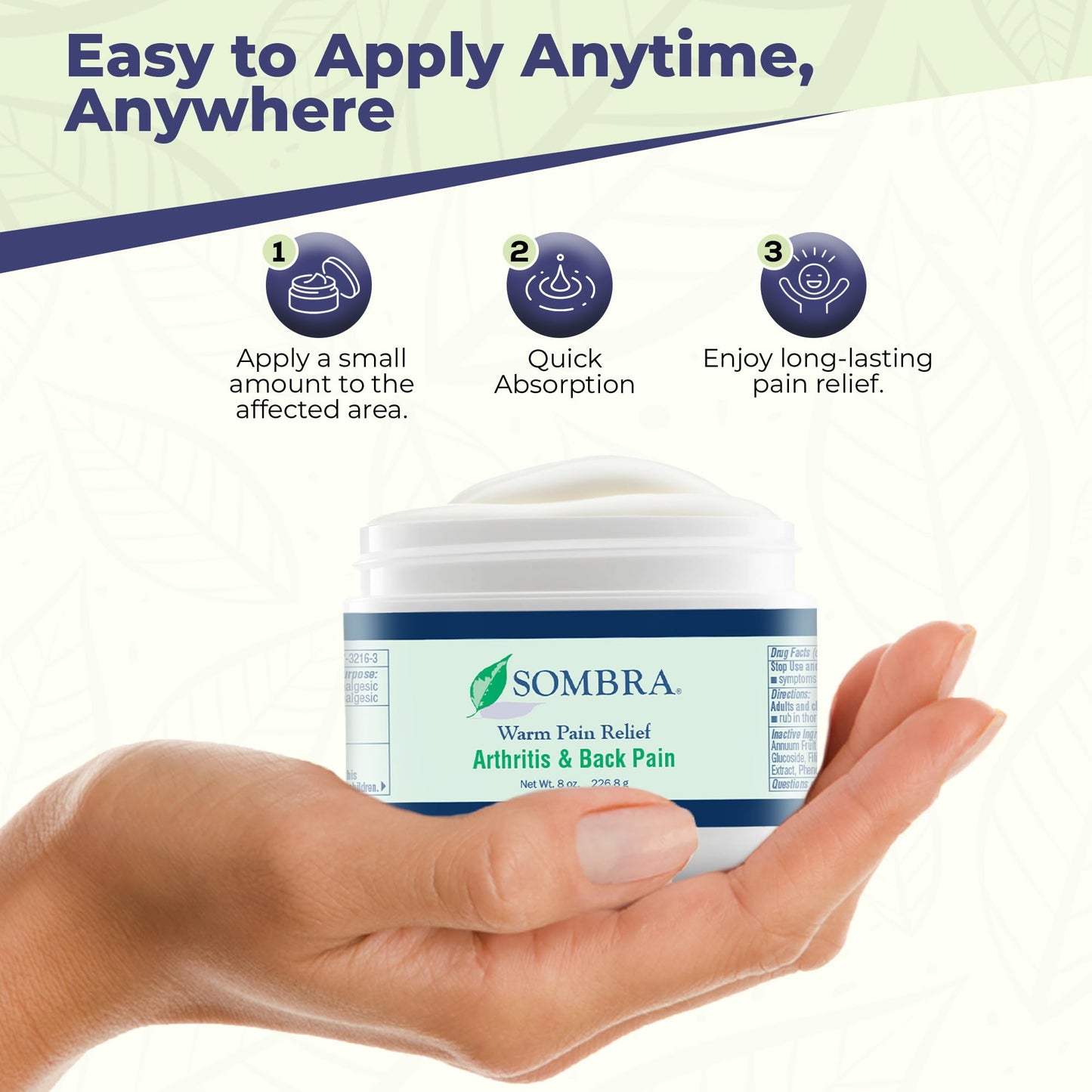 Sombra Warm Therapy Gel – Warming Muscle Comfort & Tension Relief – 8oz Jar - dailyvitalstore