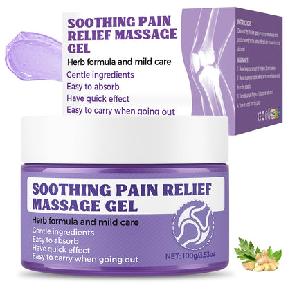 Soothing Massage Gel (100g) - Joint Relief Purple Gel, Natural Ingredients Soothing Relief Cream, Fast-Absorbing Jointgel Cream for Soothing Joint, Shoulder, Knee, Back, Lumbar & Muscle Stiffness - dailyvitalstore