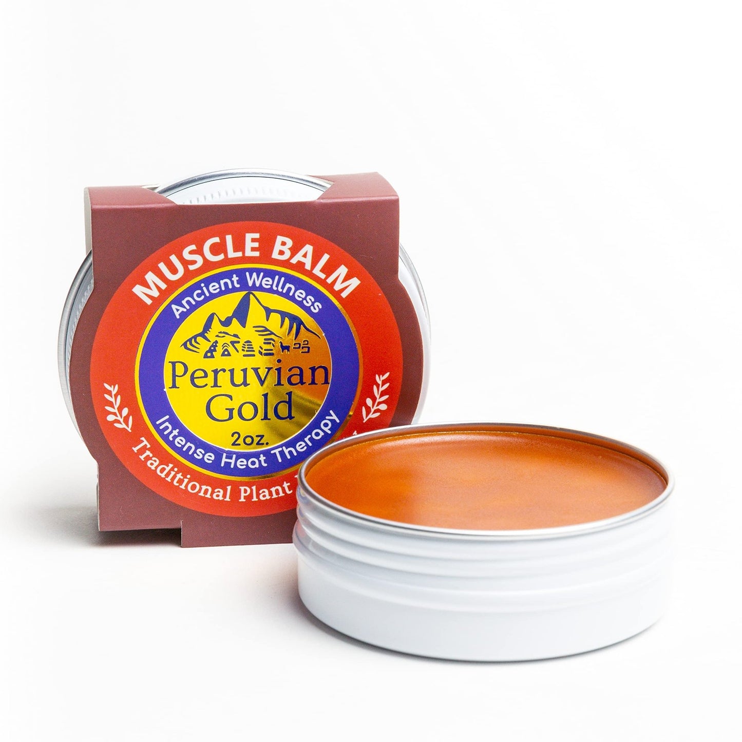 Sore Muscle Balm - Peruvian Gold Intense Heat Therapy Muscle Rub. 500K Scoville Heat Units Melts Away Sore, Painful Muscles. 2oz - dailyvitalstore