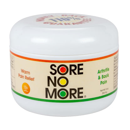 Sore No More Warm Arthritis Pain Relief Cream – Targeted Reliever for Back, Neck, Hands & Feet – Soothing & Fast-Acting Formula for Aches and Pains – Non-Greasy with Orange Aroma – 8 oz - dailyvitalstore