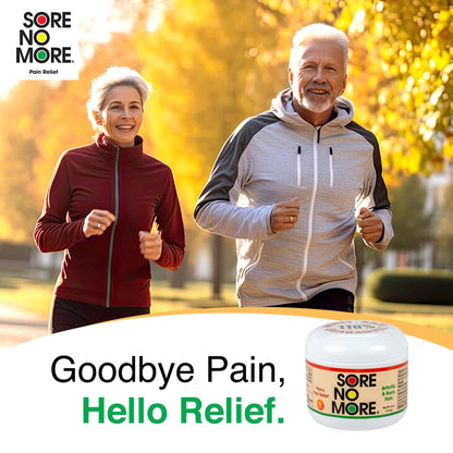Sore No More Warm Arthritis Pain Relief Cream – Targeted Reliever for Back, Neck, Hands & Feet – Soothing & Fast-Acting Formula for Aches and Pains – Non-Greasy with Orange Aroma – 4 oz - dailyvitalstore