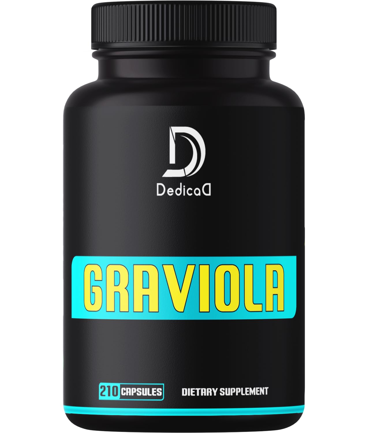 Soursop Graviola Leaves Capsules - Soursop Fruit Advanced - 210 Counts for 105 Servings - dailyvitalstore