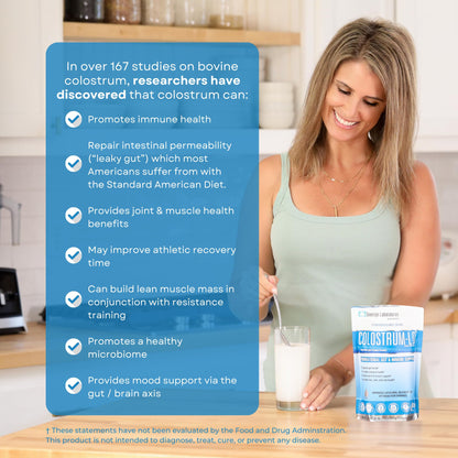 Sovereign Laboratories Colostrum-LD Powder | Unflavored | Liposomal Delivery, Max Absorption | 6 oz/ 34 Servings - dailyvitalstore