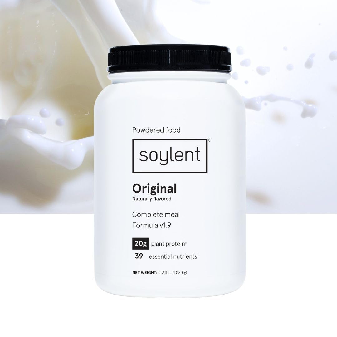 Soylent Complete Nutrition Gluten-Free Vegan Protein Meal Replacement Powder, Original, 36.8 Oz - dailyvitalstore