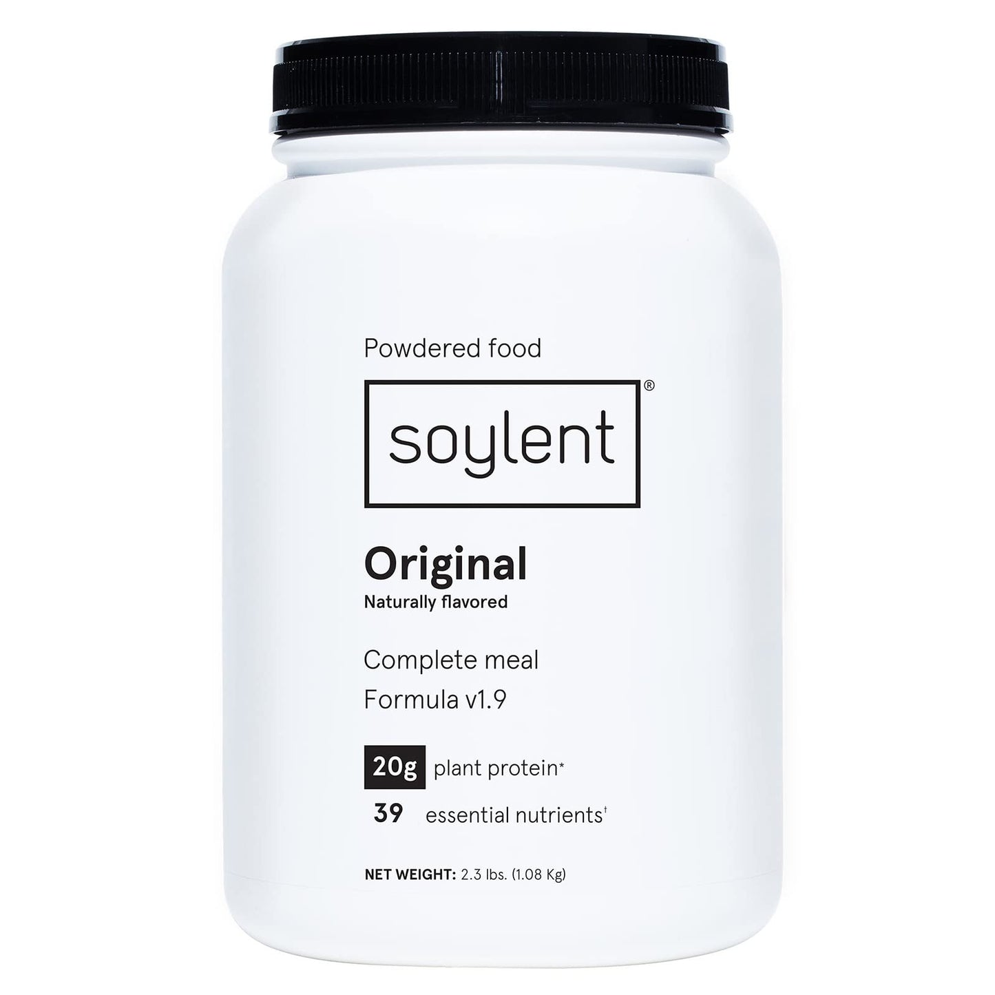 Soylent Complete Nutrition Gluten-Free Vegan Protein Meal Replacement Powder, Original, 36.8 Oz - dailyvitalstore