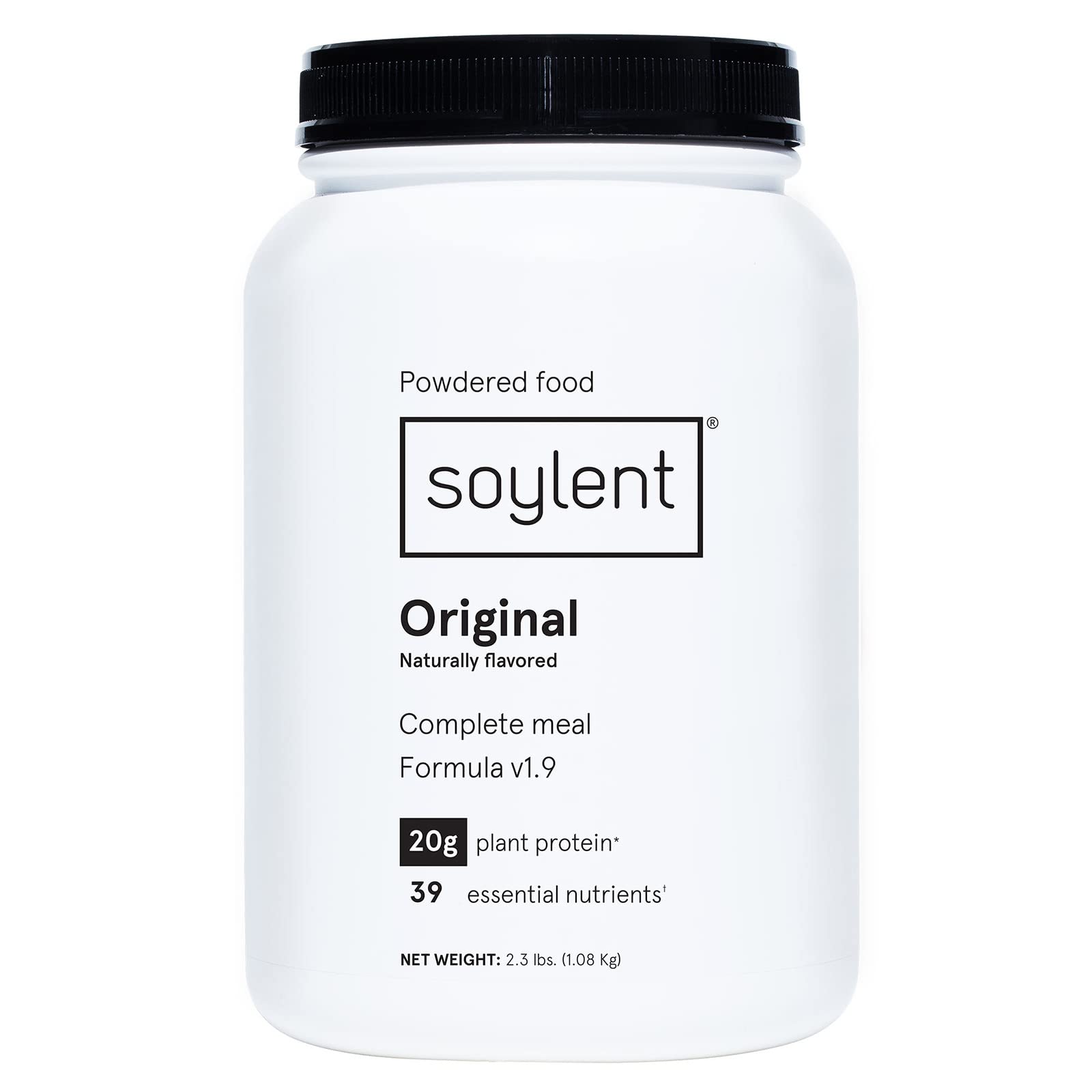 Soylent Complete Nutrition Gluten-Free Vegan Protein Meal Replacement Powder, Original, 36.8 Oz - dailyvitalstore